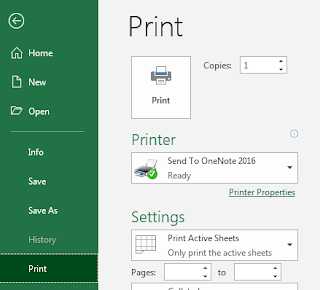 Cara Print File Excel